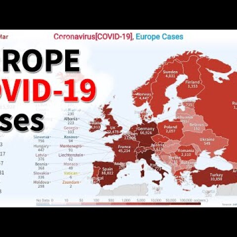 Coronavirus[COVID-19], Europe Cases - Johns Hopkins (01.22~04.15)