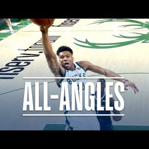 ALL-ANGLES | Giannis' INCREDIBLE Free Throw Line Dunk!