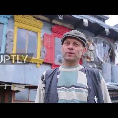 What a rubbish house! Belarusian builds home out of TRASH
