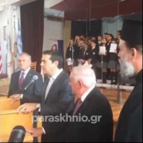 Λιποθυμιά στην ομιλία Τσίπρα