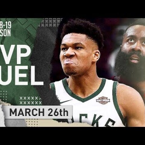Giannis Antetokounmpo vs James Harden MVP Duel Highlights Bucks vs Rockets 2019.03.26 - TOO GOOD!