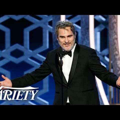 Joaquin Phoenix Drops F-Bombs in 'Joker' Speech at the Golden Globes