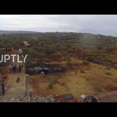 Syria: Drone captures aftermath of reported US op targeting al-Baghdadi