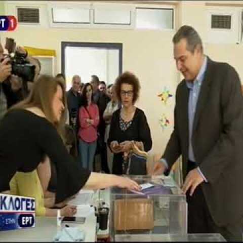 Ψήφισε ο Πάνος Καμμένος: «Να οδηγηθούμε πολύ γρήγορα σε εθνικές εκλογές»