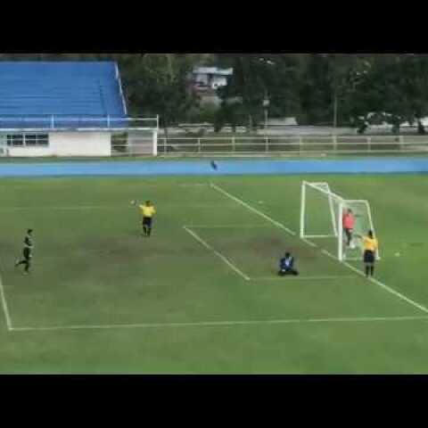Funny penalty kick Moment in Thailand
