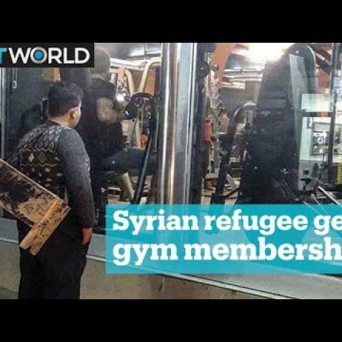 Syrian refugee gets free lifetime gym membership