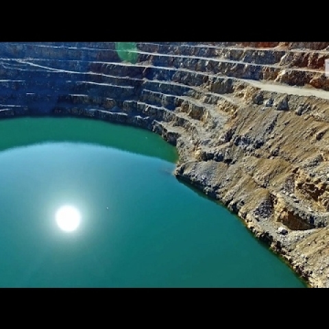 Η λίμνη των ανατινάξεων | The blasting lake Greece Drone