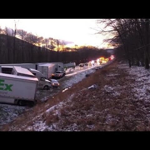 Two killed in multiple car pileup in Pennsylvania