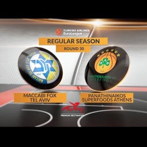 Highlights: Maccabi FOX Tel Aviv-Panathinaikos Superfoods Athens