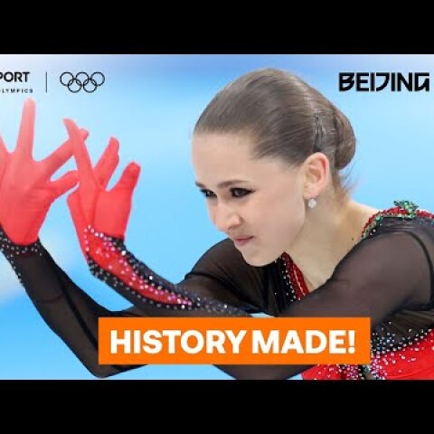Kamila Valieva Lands Historic Quadruple Jump At Only 15 Years Old | 2022 Winter Olympics