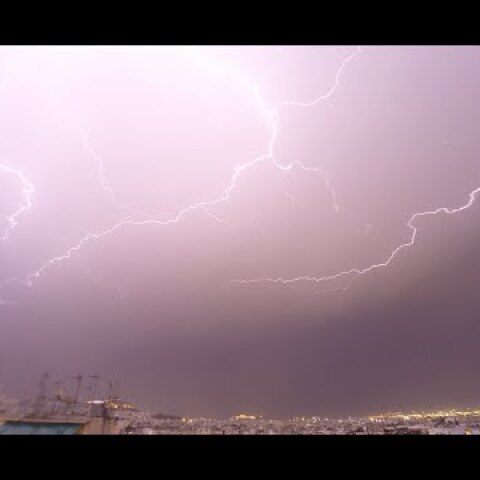 Time lapse Καταιγίδα Αθήνα 05 & 06 Μαΐου  2018