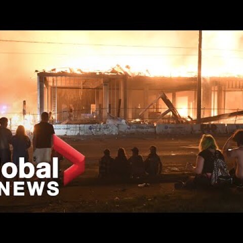 George Floyd death: Buildings on fire, stores looted as protests rage in Minneapolis