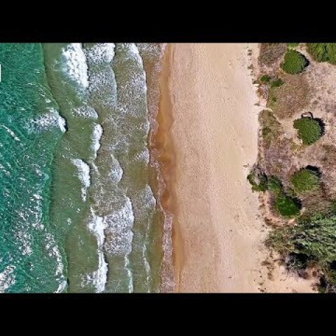 "Golden Beach”: 6 χιλιόμετρα με χρυσή αμμουδιά και ρηχά νερά Golden Beach Killini Greece Drone