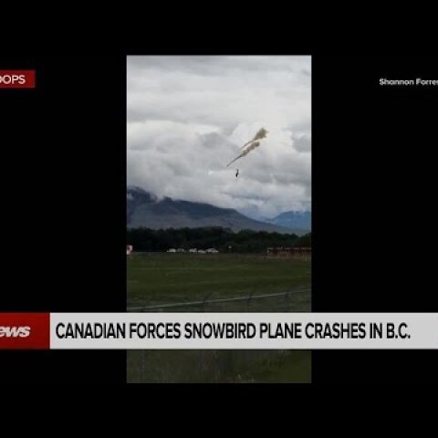 Snowbirds plane crashes in Kamloops