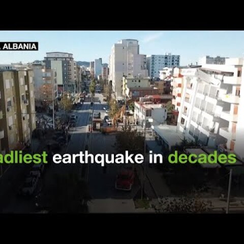 Albania demolishes buildings wrecked by deadly earthquake