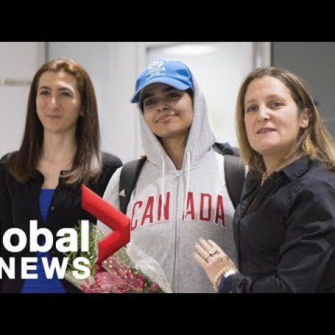 Chrystia Freeland welcomes Saudi teen fleeing abusive family to Canada