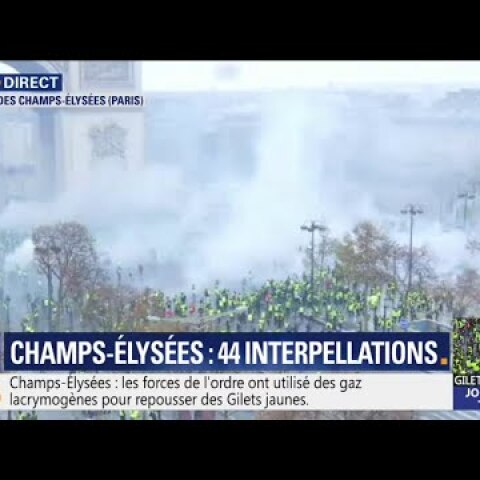 Gilets jaunes à Paris: 44 personnes ont été interpellées