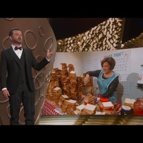 Jimmy Kimmel's Mom Makes PB&J for Emmys Audience