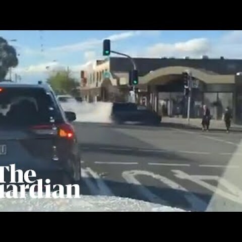 Sydney hijab store crash: vision shows car driving into store in Greenacre