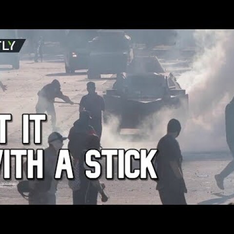 Chile protests: Sticks and stones against armor