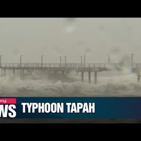Typhoon Tapah to bring heavy rain and strong gusts nationwide