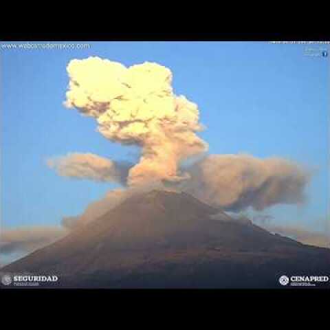 Popocatepetl (aka Popo) volcano erupts in Mexico