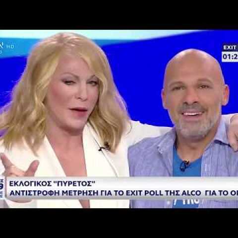 Ο Τάκης Ζαχαράτος σε ρόλο Έλλης Στάη και η πρόκληση στον Νίκο Μουτσινά - OPEN Εκλογές 26/5/2019