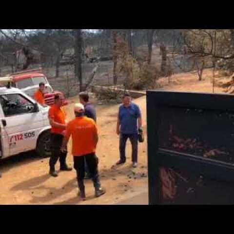 Στο Μάτι ο Κυριάκος Μητσοτάκης