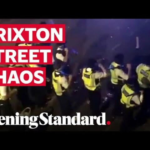 Brixton street party erupts into chaos and violence