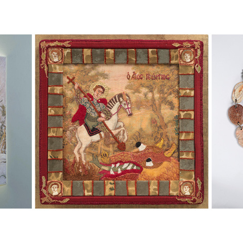 Κική Κλαυδιανού -  Νίκη Νικολαΐδη - Λίλα Παπούλα: «Φως, Πέτρα, Κλωστή» στη genesis gallery