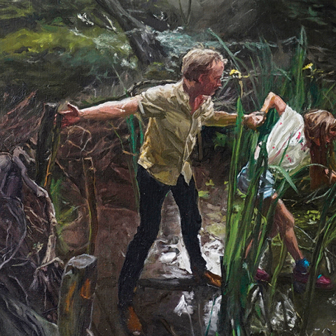 Ο James Lloyd στην πρώτη του ατομική έκθεση ζωγραφικής στην Ελλάδα