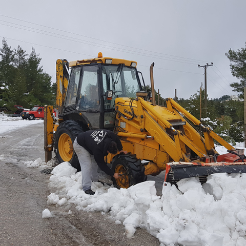 Εκχιονιστικά στην Περιφέρεια Αττικής