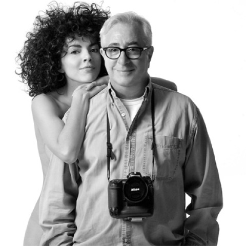 Ο Τάκης Διαμαντόπουλος με τη Μαρία Σολωμού