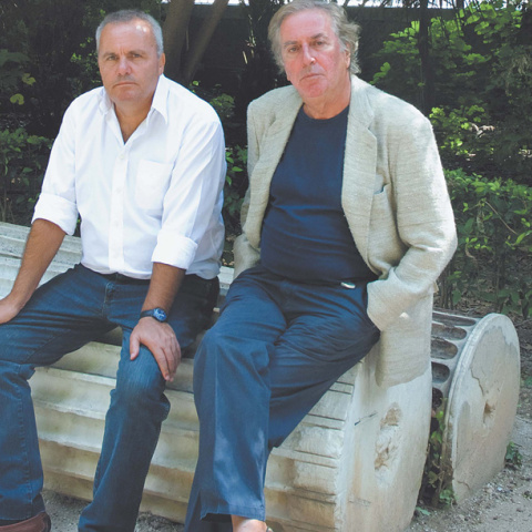 Ο Σωτήρης Δημητρίου και ο Νίκος Παναγιωτόπουλος στον Εθνικό Κήπο, Τετάρτη 15/9