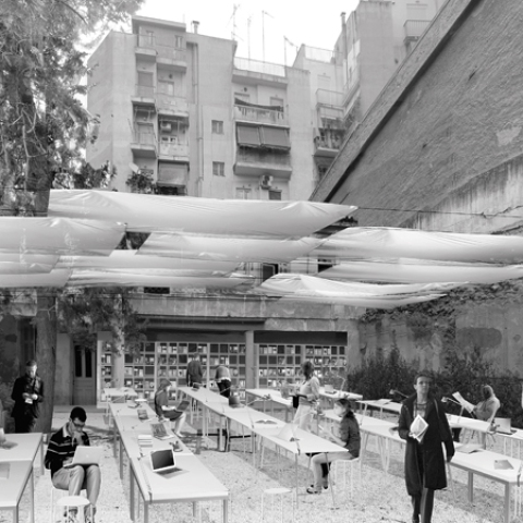 Αριστείδης Αντωνάς, Υπαίθριο γραφείο