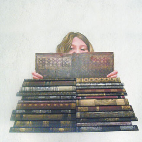 Έργο της Έλενας Παπαδημητρίου από την έκθεση «Η Αλήθεια είναι πάντα παράλογος», για τον Α. Παπαδιαμάντη