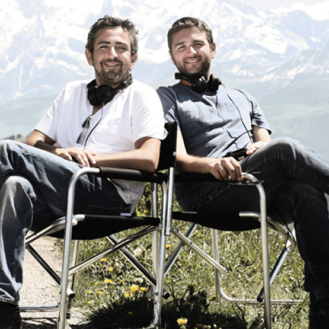 Οι δύο σκηνοθέτες της ταινίας, Ερίκ Τολεντανό και Ολιβιέ Νακάς (δεξιά)
