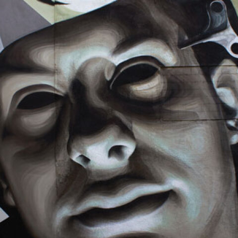 H μεγαλύτερη σε διαστάσεις προσωπογραφία graffiti στην Ελλάδα υπογράφεται από τον γνωστό iNO.