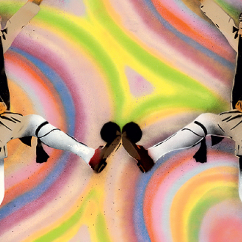 Με ελληνική σφραγίδα. Έργο του J. Lio από την έκθεση "Urban art" (2009)