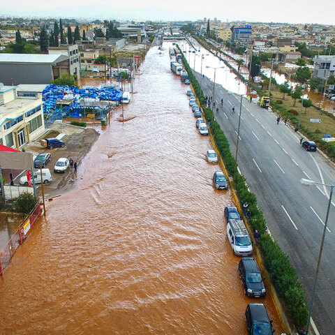 Πλημμύρα στην Ελευσίνα