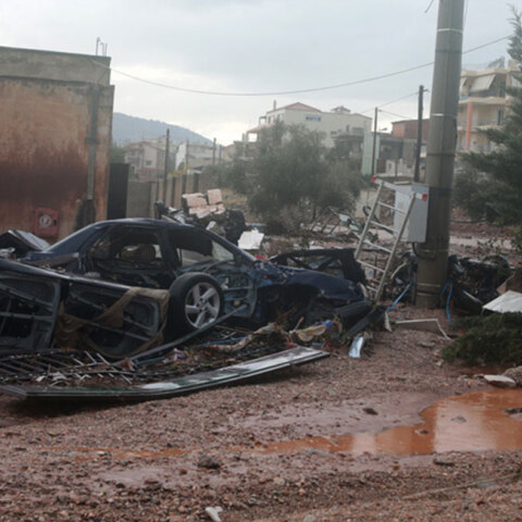 Πλημμύρες στη Μάνδρα