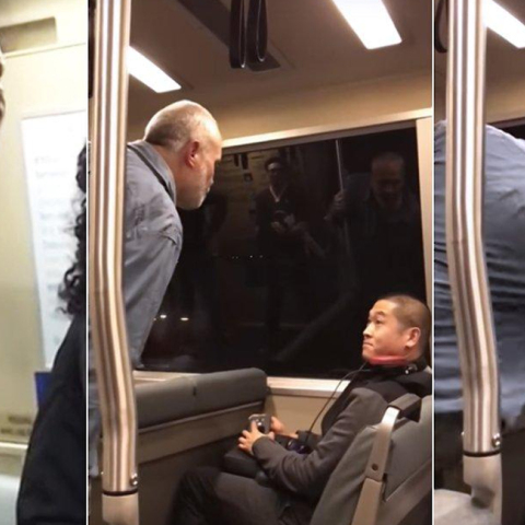 Ασιάτης, μετρό, ρατσιστική επίθεση