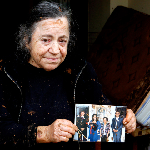 Εικόνα από τις καταστροφές που προκάλεσε η φονική πλημμύρα στη Μάνδρα Αττικής ΦΩΤΟ: LATO KLODIAN / EUROKINISSI