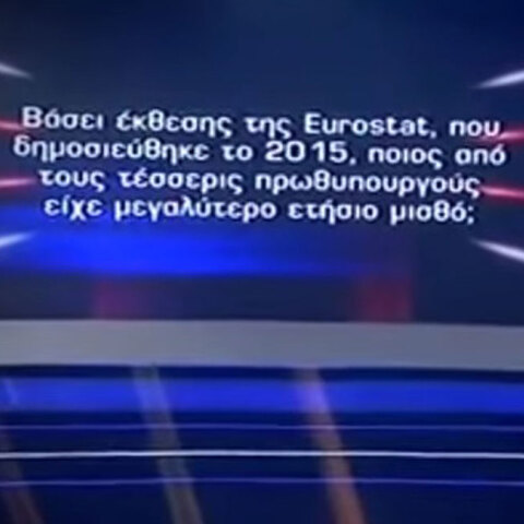 Η ερώτηση στο Money Drop για τον μισθό του Αλέξη Τσίπρα