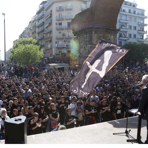 Χωρίς πολύ κόσμο το συλλαλητήριο του ΠΑΟΚ
