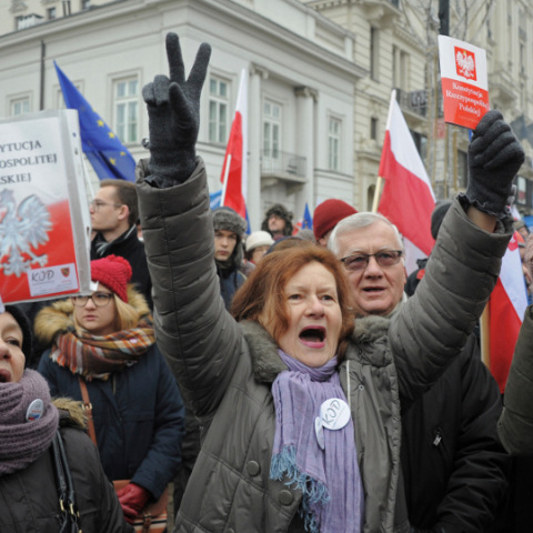 Διαδήλωση υπέρ της ελευθερίας στην Πολωνία 