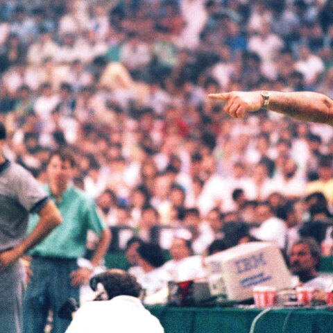 Νίκος Αποστολόπουλος, ημιτελικός Ελλάδα-Γιουγκοσλαβία (81-77), 12 Ιουνίου 1987