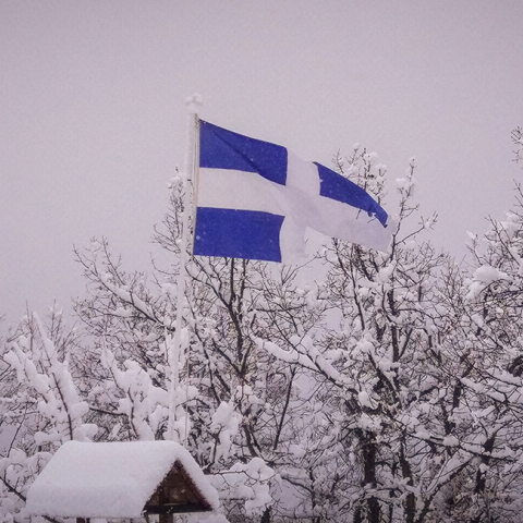 Χιονόπτωση στην περιοχή του Ματονερίου Καλαμπάκας