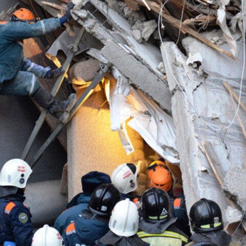 Ρωσία - Κατάρρευση πολυκατοικίας 