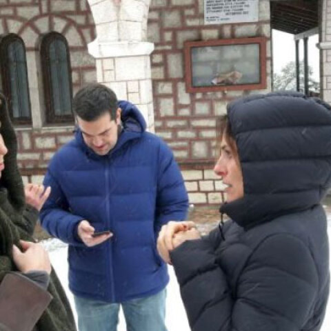 Αλέξης Τσίπρας - Όλγα Γεροβασίλη - Μπέτυ Μπαζιάνα